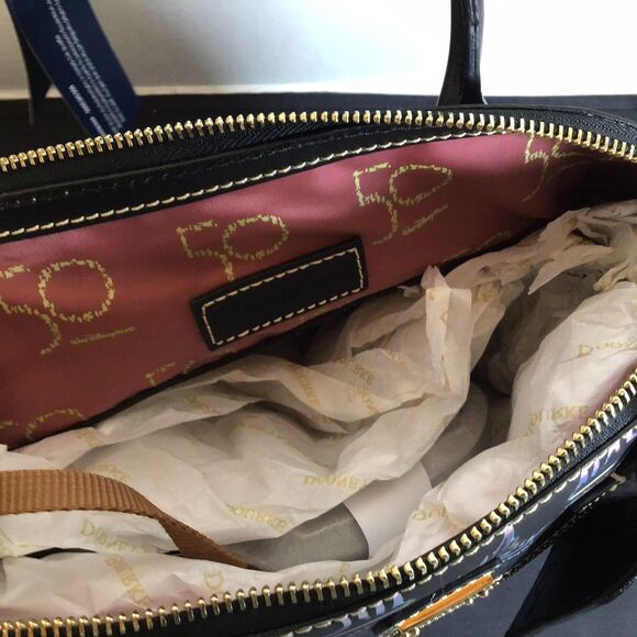Dooney & Bourke Walt Disney World 50th Anniversary Hologram Leather Satchel NEW - Picture 7 of 7